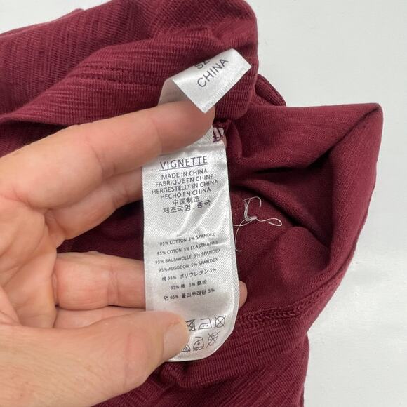 NWT Vignette 4Y Burgundy Reese Top - Picture 3 of 3